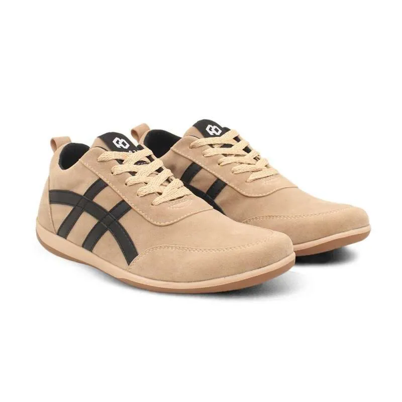 Sneakers Pria Casual H-4013 Warna Krem